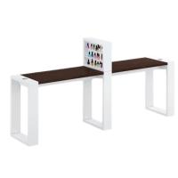 Стол маникюрный MATRIX (двухместный, с подставкой для лаков) фото стол маникюрный matrix (двухместный, с подставкой для лаков)