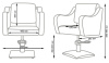 парикмахерское кресло мд-24