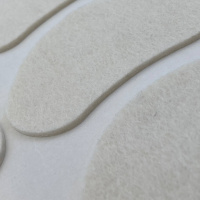 Fresco Kidney Felt Pad, полутвердая клейкая прокладка, смешанный войлок, малая почка (размер M)