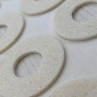 Fresco Round Felt Pad, полутвердая клейкая войлочная прокладка, круглая большая (размер L)