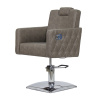 парикмахерское кресло мд-166 (с наклоном спинки, прострочкой и утяжкой)