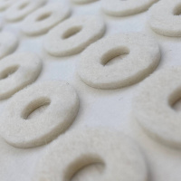 Fresco Oval Felt Pad, полутвердая клейкая войлочная прокладка, маленькая овальная (размер S)