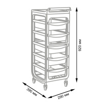 тележка парикмахерская т-15