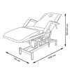 массажная кушетка мд-849 (3 мотора)