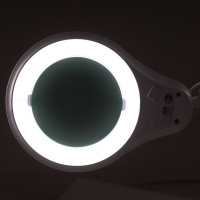 лампа-лупа бестеневая med-mos 9003led (5 диоптрий, на струбцине)