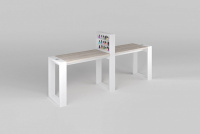 Стол маникюрный MATRIX (двухместный, с подставкой для лаков) фото стол маникюрный matrix (двухместный, с подставкой для лаков)